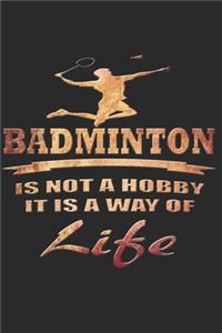 Badminton Notizbuch