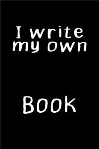 I write my own book