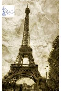 paris France Eiffel Tower Vintage creative blank journal