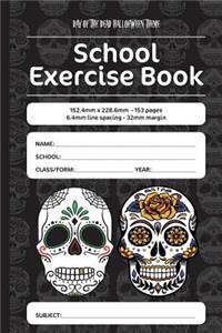 Day of the Dead Halloween Theme School Exercise Book