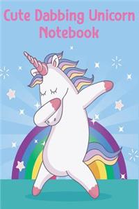 Cute Dabbing Unicorn Notebook