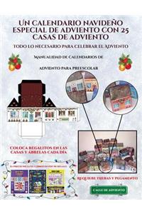 Manualidad de calendarios de adviento para preescolar (Un calendario navideño especial de adviento con 25 casas de adviento)