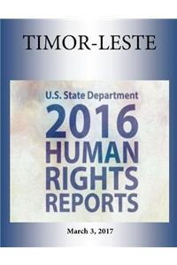 Timor-Leste 2016 Human Rights Report