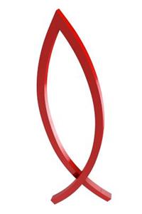 Red Fish Symbol of Christianity Ichthys Ichthus Journal