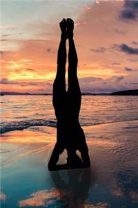 Yoga Handstand on the Beach Zen Journal