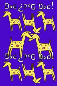 Bullet Journal Notebook for Dog Lovers, Yellow Dogs in a Row 4
