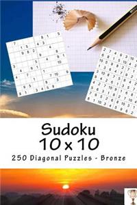 Sudoku 10 X 10 - 250 Diagonal Puzzles - Bronze