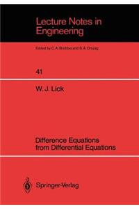 Difference Equations from Differential Equations