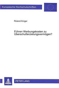 Fuehren Werbungskosten zu Ueberschuerzielungsvermoegen?