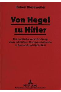 Von Hegel Zu Hitler