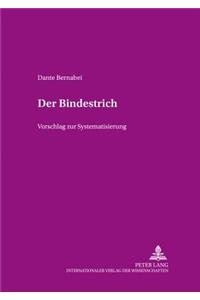 Der Bindestrich