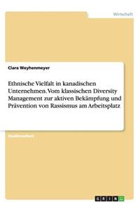 Ethnische Vielfalt in kanadischen Unternehmen. Vom klassischen Diversity Management zur aktiven Bekämpfung und Prävention von Rassismus am Arbeitsplatz