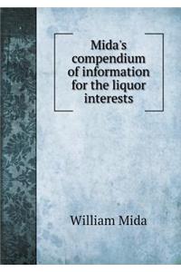 Mida's compendium of information for the liquor interests