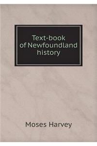 Text-Book of Newfoundland History