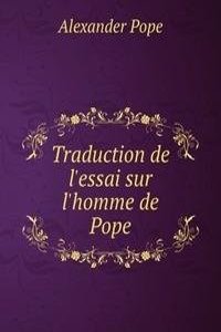 Traduction de l'essai sur l'homme de Pope