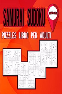 Samurai Sudoku Puzzles libro per adulti difficile