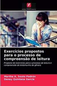 Exercícios propostos para o processo de compreensão de leitura