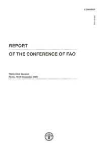 Report of the conference of FAO