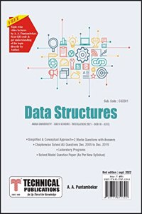 Data Structures for BE Anna University R21CBCS (III-CSE - CS3301)