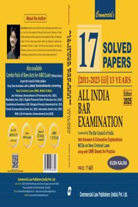 All India Bar Examination Solved Papers 2011-2023, 17 Papers, Edition 2025