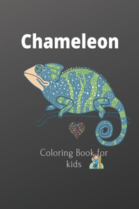 Chameleon Coloring Book for kids