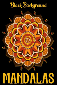 Mandalas black background