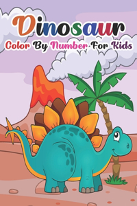 Dinosaur Color By Number For Kids