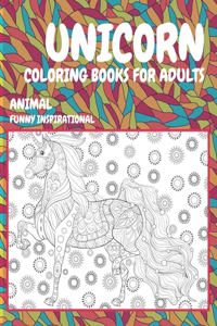 Animal Coloring Books for Adults Funny Inspirational - Unicorn