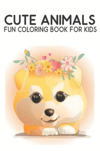 Cute Animals Fun Coloring Book For Kids