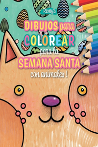 Dibujos para colorear para la Semana Santa, con animales