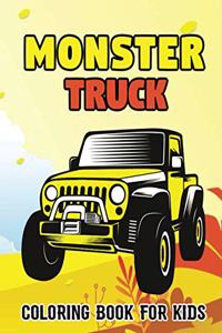 Monster Truck Coloring Book For Kids