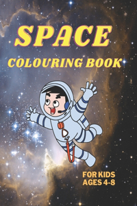 Space Colouring Book for Kids Ages 4-8