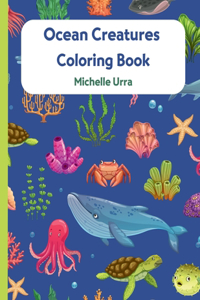 Ocean Creatures Coloring Book