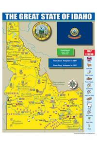 Idaho State Map for Students - Pack of 30