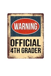 Warning Official 4th Grader