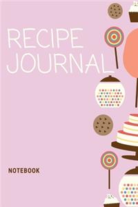 Recipe Journal Notebook