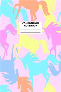 Composition Notebook: Unicorn Journal for Girls, Teen and Women Cute Matte Cover Design with Blank Lined Interior College Ruled (Great as Party Favors, Gifts, Diary, Jour