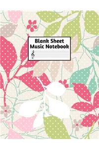 Blank Sheet Music Notebook