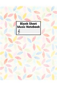 Blank Sheet Music Notebook