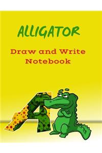 Alligator: Drawing and Writing Notebook for Kids