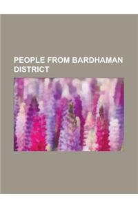 People from Bardhaman District