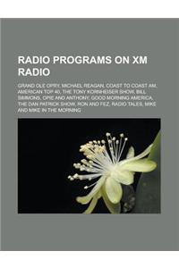 Radio Programs on XM Radio