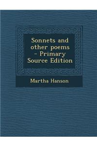Sonnets and Other Poems