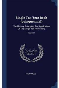 Single Tax Year Book (quinquennial)