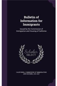 Bulletin of Information for Immigrants