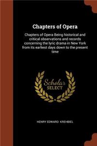 Chapters of Opera