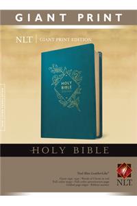 NLT Holy Bible, Giant Print, Teal, Red Letter