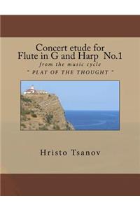 Concert etude for Flute in G and Harp No.1