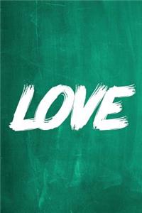 Chalkboard Journal - LOVE (Green)