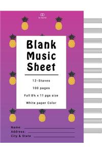 Blank Music Sheets